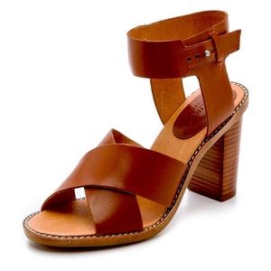 Madewell Crisscross collar-stud Frida high-heel sandals